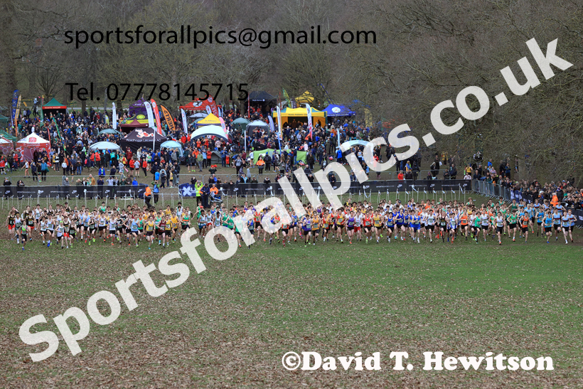 Mens Under-17s 2026 UK CAU Inter Counties Cross Country, Wollaton Park, Nottingham. Photo: David T. Hewitson/Sports for All Pics